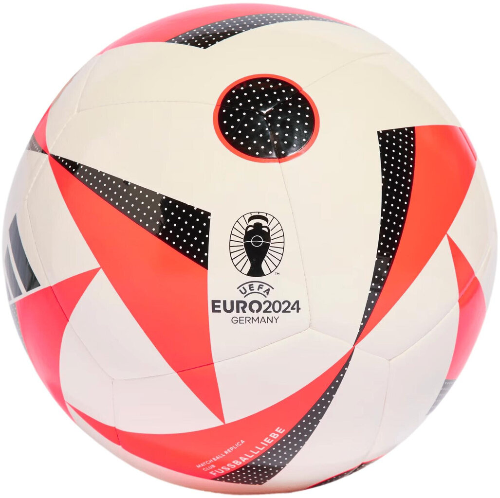Adidas Jalkapallo Euro 24 Fussballliebe White Black Orange IN9372 IN9372/4 hinta ja tiedot | Jalkapallot | hobbyhall.fi
