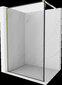 Walk-in suihkukaappi Mexen Kioto, kultainen, 60 x 200 cm hinta ja tiedot | Suihkuseinät ja -ovet | hobbyhall.fi