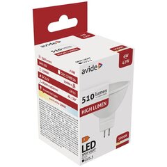 LED-lamppu Avide 6W GU5.3 12V 3000K hinta ja tiedot | Lamput | hobbyhall.fi