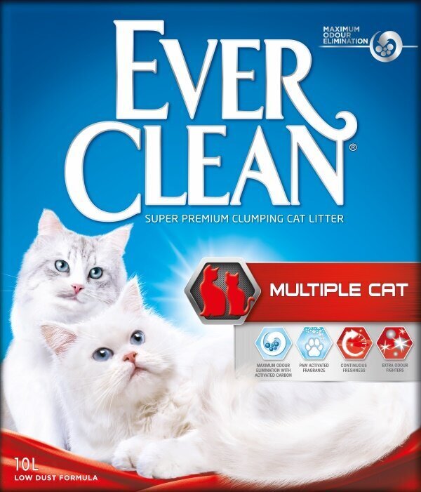 Kissanhiekka Ever Clean Multiple Cat, 10 L hinta ja tiedot | Kissanhiekka | hobbyhall.fi