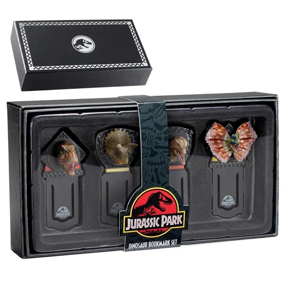 Jurassic Park Bookmarks 4er Set Dinosaurukset hinta ja tiedot | Kirjanmerkit | hobbyhall.fi