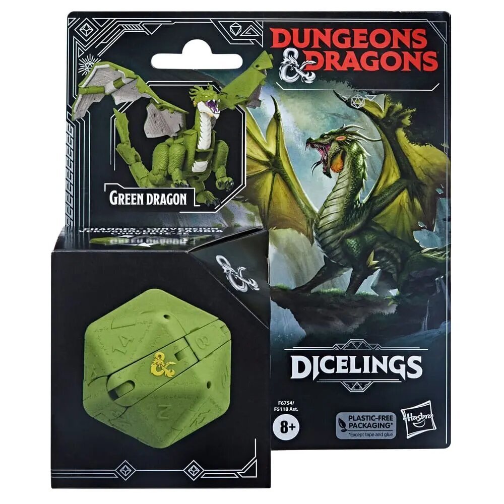 Dungeons & Dragons Dicelings Toimintahahmo Vihreä lohikäärme hinta ja tiedot | Pelien oheistuotteet | hobbyhall.fi