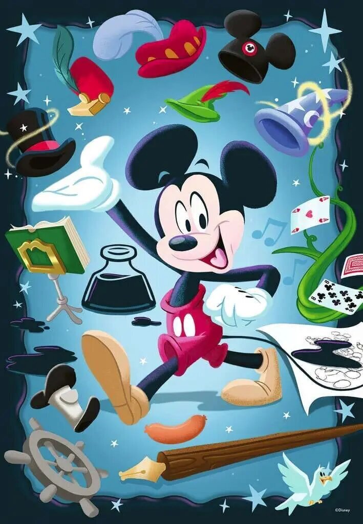 Disney 100 palapeli Mikki (300 kappaletta) hinta ja tiedot | Palapelit | hobbyhall.fi