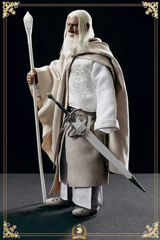 Taru sormusten herrasta Kruunu -sarjan toimintakuvio 1/6 Gandalf Valkoinen 30 cm hinta ja tiedot | Poikien lelut | hobbyhall.fi