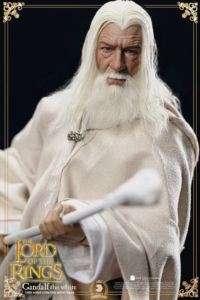 Taru sormusten herrasta Kruunu -sarjan toimintakuvio 1/6 Gandalf Valkoinen 30 cm hinta ja tiedot | Poikien lelut | hobbyhall.fi