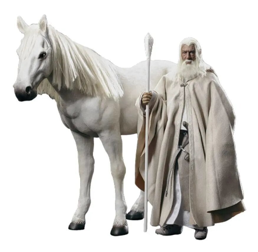 Taru sormusten herrasta Kruunu -sarjan toimintakuvio 1/6 Gandalf Valkoinen 30 cm hinta ja tiedot | Poikien lelut | hobbyhall.fi