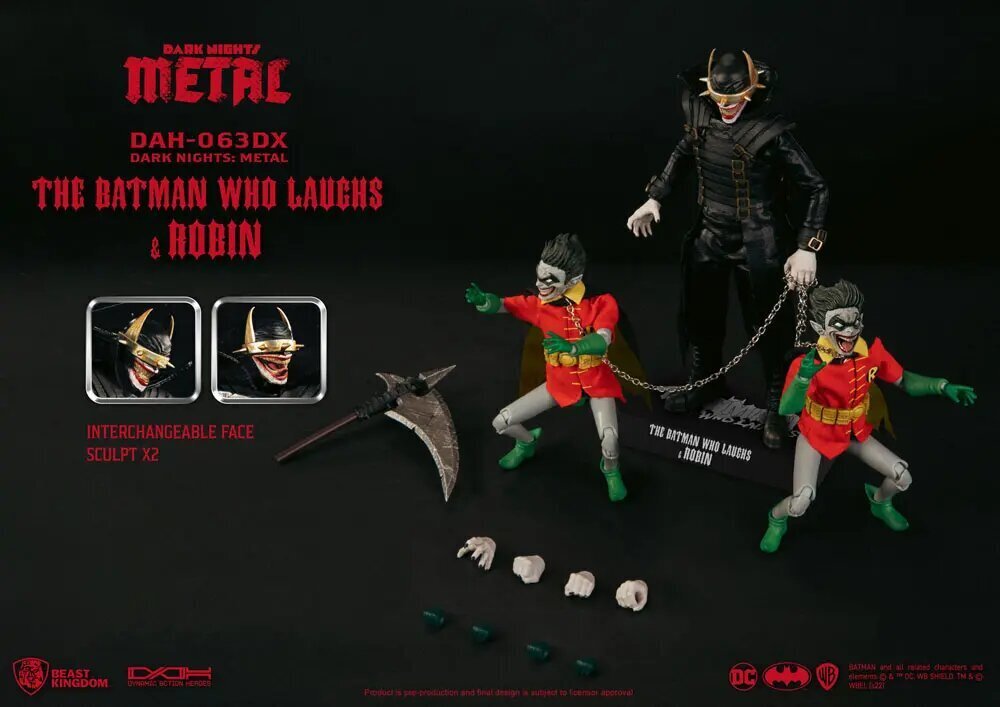 DC Comics Dynamic 8ction Heroes Toimintahahmo 1/9 Batman, joka nauraa ja hänen Rabid Robins DX 20 cm hinta ja tiedot | Poikien lelut | hobbyhall.fi