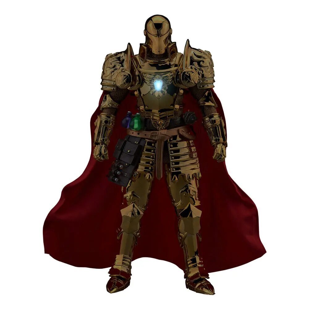 Marvel Dynamic 8ction Heroes Toimintahahmo 1/9 Keskiaikainen ritari Iron Man kultainen versio 20 cm hinta ja tiedot | Poikien lelut | hobbyhall.fi