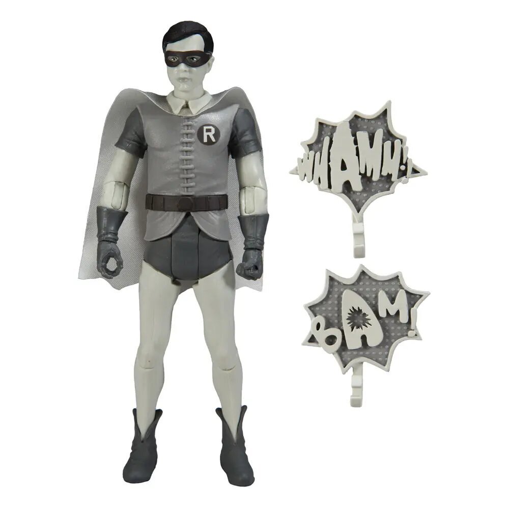 DC Retro -toimintahahmo Batman 66 Robin (mustavalkoinen TV-variantti) 15 cm hinta ja tiedot | Poikien lelut | hobbyhall.fi