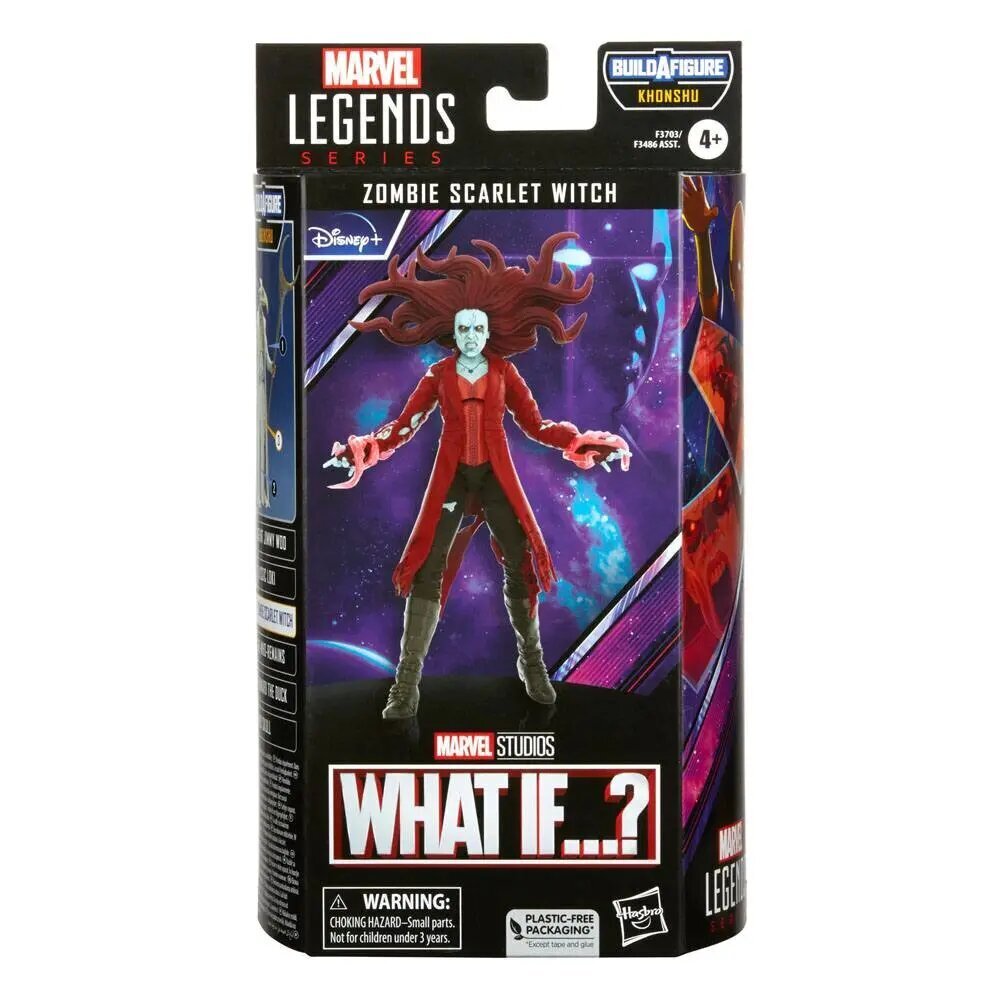 Entä jos...? Marvel Legends -toimintahahmo Khonshu BAF: Zombie Scarlet Witch 15 cm hinta ja tiedot | Poikien lelut | hobbyhall.fi