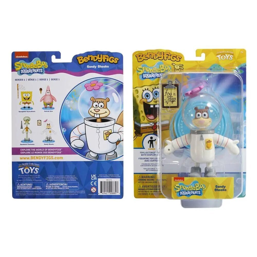 Paavo SquarePants Bendyfigs-taivutettava hahmo Sandy Cheeks 16 cm hinta ja tiedot | Poikien lelut | hobbyhall.fi