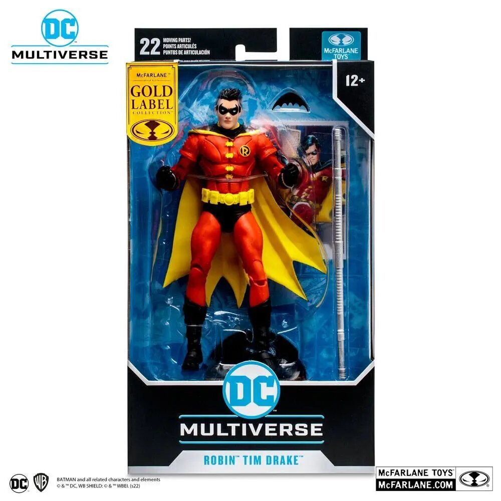 DC Multiverse -toimintahahmo Robin (Tim Drake) Kultainen etiketti 18 cm hinta ja tiedot | Poikien lelut | hobbyhall.fi