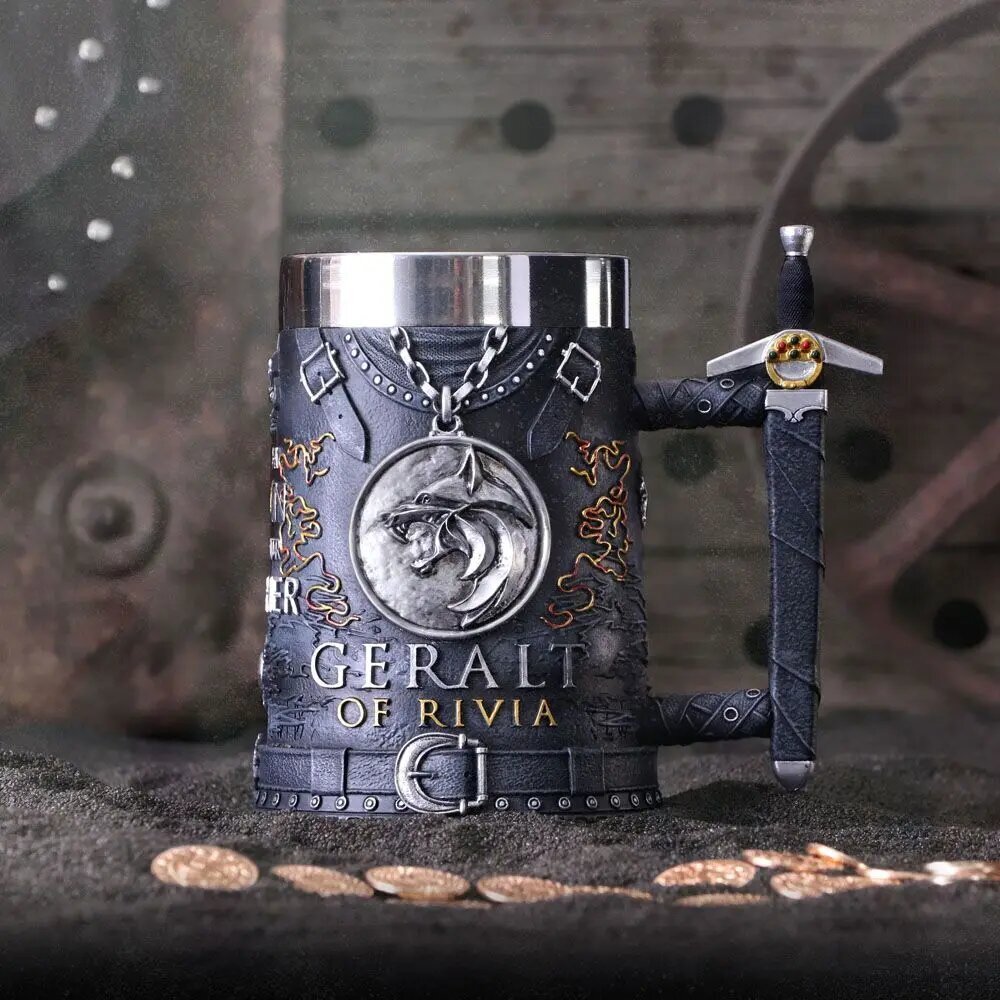 Witcher Tankard Geralt Riviasta hinta ja tiedot | Lasit, mukit ja kannut | hobbyhall.fi