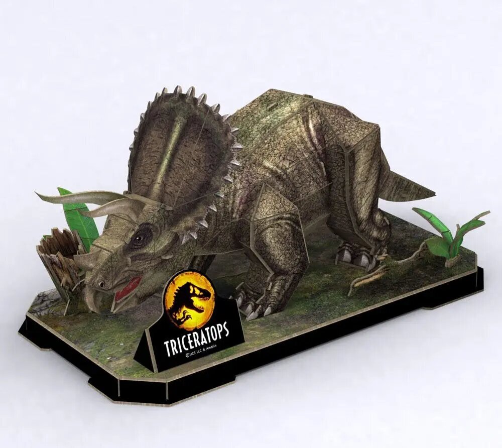 Jurassic World Dominion 3D-palapeli Triceratops hinta ja tiedot | LEGOT ja rakennuslelut | hobbyhall.fi