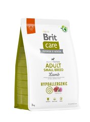 Brit Care Hypoallergenic Adult pienikokoisille koirille lammas ja riisi, 3 kg hinta ja tiedot | Brit Koirat | hobbyhall.fi
