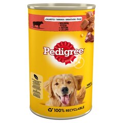 Pedigree koiranruoka naudanlihalla, 12x1,2 kg hinta ja tiedot | Pedigree Lemmikit | hobbyhall.fi