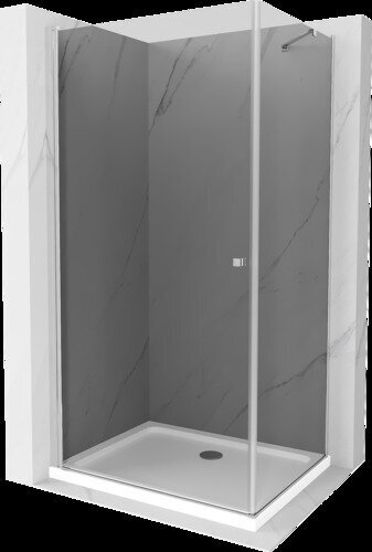 Mexen Pretoria suihkukaappi alustalla ja sifonilla, grafiitti+valkoinen/kromi, 90 x 70 cm hinta ja tiedot | Suihkukaapit ja suihkunurkat | hobbyhall.fi