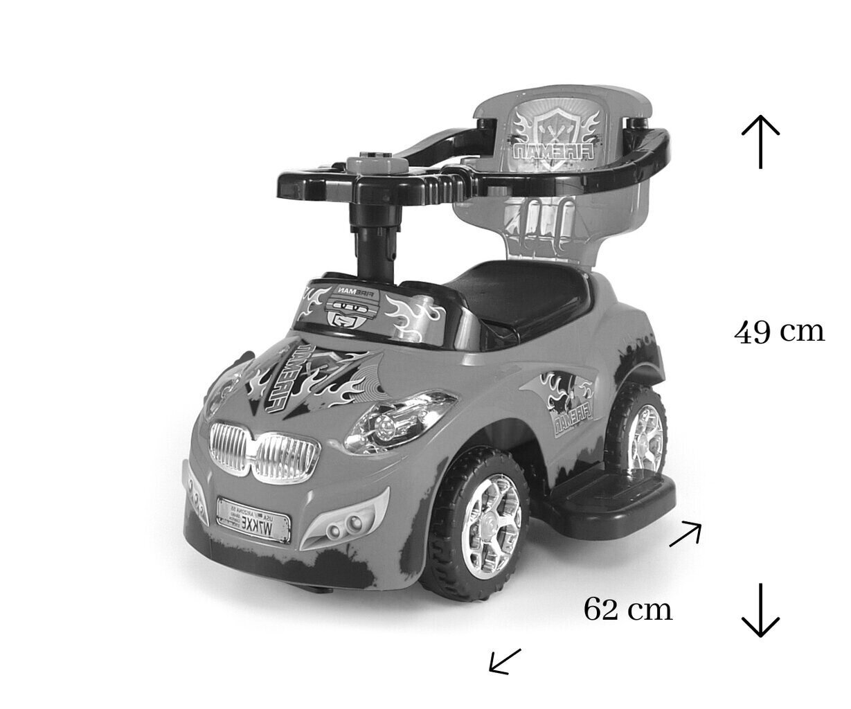 Lasten potkuauto kahvalla, Happy Milly Mally hinta ja tiedot | Vauvan lelut | hobbyhall.fi