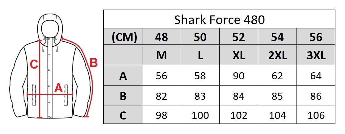 Miesten takki Shark Force 480 hinta ja tiedot | Miesten ulkoilutakit | hobbyhall.fi