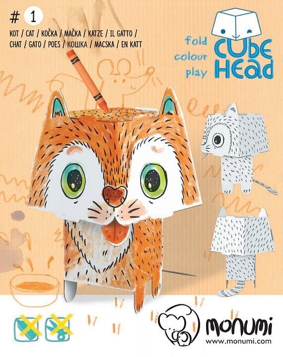 3D-värityskuva, kissa hinta ja tiedot | Kehittävät lelut | hobbyhall.fi