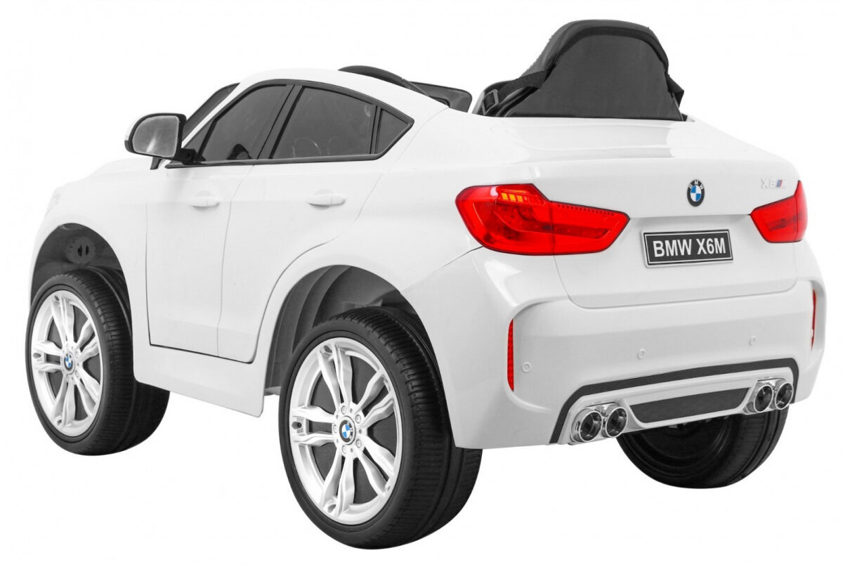 BMW X6M yksipaikkainen sähköauto, valkoinen hinta ja tiedot | Lasten sähköautot | hobbyhall.fi