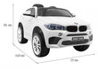 BMW X6M yksipaikkainen sähköauto, valkoinen hinta ja tiedot | Lasten sähköautot | hobbyhall.fi