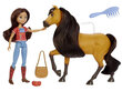 Lucy-nukke ja hevonen Spirit hinta ja tiedot | Tyttöjen lelut | hobbyhall.fi