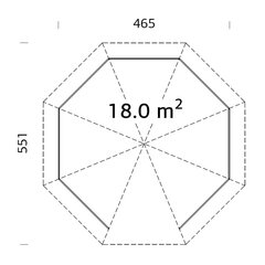 Katos Betty 18 m² valkoisella puunsuojalla hinta ja tiedot | Piharakennukset | hobbyhall.fi