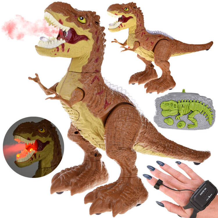 Kauko-ohjattava dinosaurus T-REX 2in1, ruskea hinta ja tiedot | Poikien lelut | hobbyhall.fi