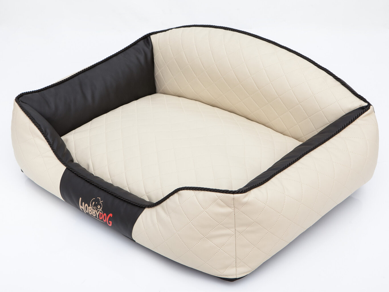 Peti Hobbydog Elite XL, beige/musta, 84x65 cm hinta ja tiedot | Pedit ja pesät | hobbyhall.fi