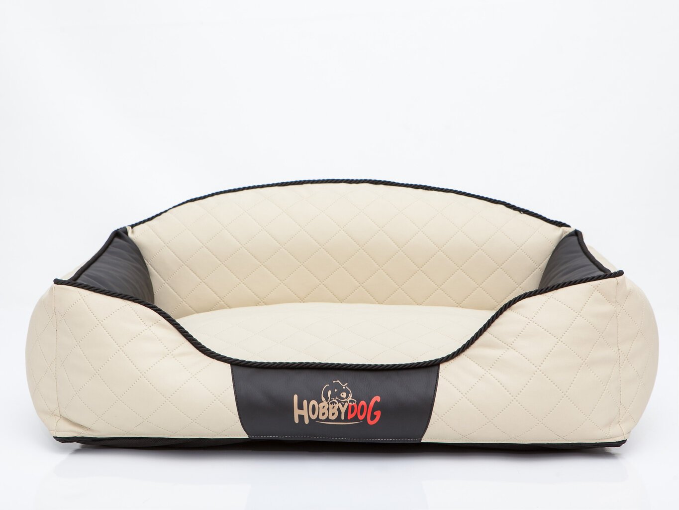 Peti Hobbydog Elite XL, beige/musta, 84x65 cm hinta ja tiedot | Pedit ja pesät | hobbyhall.fi