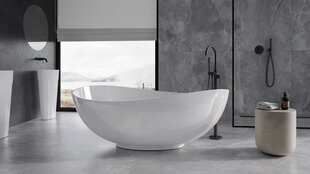 Kylpyamme Besco Siya White 172, Klick-klack Chrome, puhdistus ylhäältä hinta ja tiedot | Kylpyammeet | hobbyhall.fi