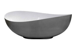 Kylpyamme Besco Siya Matte White 172, Klick-klack Chrome, puhdistus ylhäältä hinta ja tiedot | Kylpyammeet | hobbyhall.fi