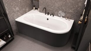 Kylpyamme Besco Avita 150, vasemmalle, mustalla reunuksella hinta ja tiedot | Kylpyammeet | hobbyhall.fi