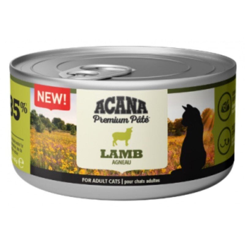 Acana Premium Pate Karitsa lampaan kanssa, 24x85 g hinta ja tiedot | Kissanruoka | hobbyhall.fi