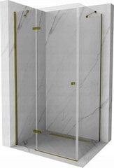 Mexen Roma suihkukaappi, Gold, 100 x 90 cm hinta ja tiedot | Suihkukaapit ja suihkunurkat | hobbyhall.fi