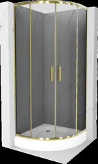 Suihkukaappi Mexen Lima altaalla ja sifonilla, Graphite/Gold, 80 x 80 cm hinta ja tiedot | Suihkukaapit ja suihkunurkat | hobbyhall.fi