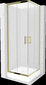 Suihkukaappi Mexen Rio altaalla ja sifonilla, matta, Gold, 70 x 70 cm hinta ja tiedot | Suihkukaapit ja suihkunurkat | hobbyhall.fi
