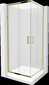 Suihkukaappi Mexen Rio altaalla ja sifonilla, matta, Gold, 80 x 80 cm hinta ja tiedot | Suihkukaapit ja suihkunurkat | hobbyhall.fi