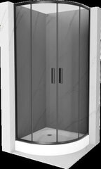 Suihkukaappi Mexen Rio altaalla ja sifonilla, Graphite/Black, 70 x 70 cm hinta ja tiedot | Suihkukaapit ja suihkunurkat | hobbyhall.fi