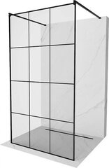 Suihkuseinä Mexen Kioto, musta/musta kuvio, 110 x 200 cm hinta ja tiedot | Suihkuseinät ja -ovet | hobbyhall.fi
