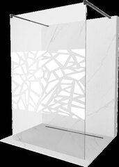 Suihkuseinä Mexen Kioto, musta/valkoinen kuvio, 100 x 200 cm hinta ja tiedot | Suihkuseinät ja -ovet | hobbyhall.fi