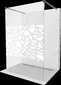 Suihkuseinä Mexen Kioto, musta/valkoinen kuvio, 130 x 200 cm hinta ja tiedot | Suihkuseinät ja -ovet | hobbyhall.fi