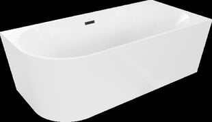 Kylpyamme Mexen Mia, oikeanpuoleinen, 170 x 80 cm, valkoinen+musta hinta ja tiedot | Kylpyammeet | hobbyhall.fi
