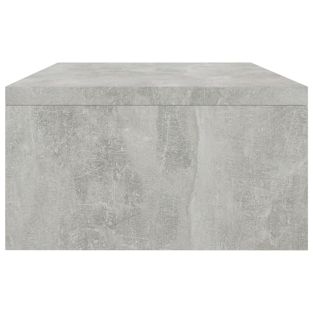 vidaXL Näyttökoroke betoninharmaa 42x24x13 cm lastulevy hinta ja tiedot | Näyttötelineet | hobbyhall.fi