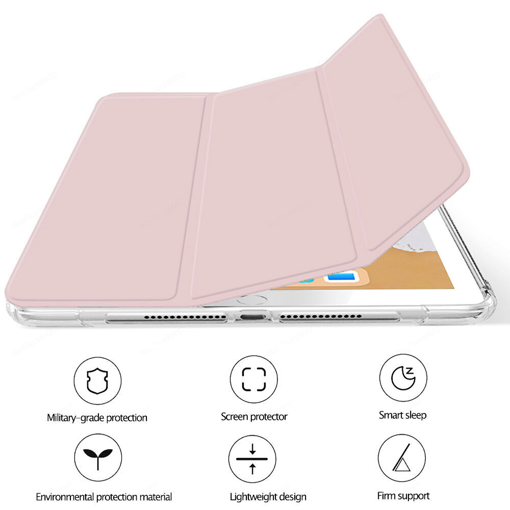 Apple iPad 9.7″ (2,3,4 gen) kotelo – Vaaleanpunainen hinta ja tiedot | Tablettien kotelot ja muut tarvikkeet | hobbyhall.fi