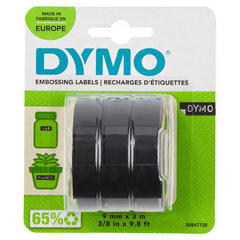 Dymo kohokuviointiteippi 3D 9mm 3m 3kpl hinta ja tiedot | Tulostustarvikkeet | hobbyhall.fi