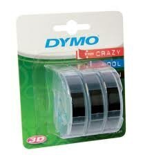 Dymo kohokuviointiteippi 3D 9mm 3m 3kpl hinta ja tiedot | Tulostustarvikkeet | hobbyhall.fi