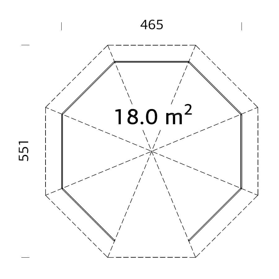 Katos Betty 18 m² valkoisella pohjamaalilla hinta ja tiedot | Piharakennukset | hobbyhall.fi