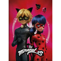 Miraculous Ladybug Polar Huopa 100x140 cm hinta ja tiedot | Päiväpeitot ja huovat | hobbyhall.fi